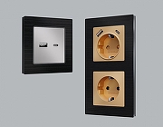 Рамка на 4 поста Ambrella Volt Platos Металл AF550504 цвет Черный-1