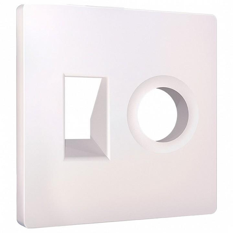 Накладка для ТВ-розетки и RJ-11 или RJ-45 Ambrella Volt ALFA AP2125 