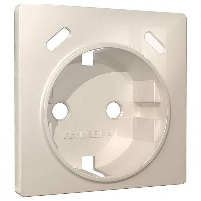 Накладка для розетки с заземлением и со шторками и 2хUSB type С Ambrella Volt ALFA AP3105 