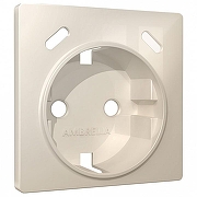 Накладка для розетки с заземлением и со шторками и 2хUSB type С Ambrella Volt ALFA AP3105 цвет Бежевый
