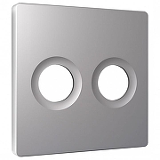Накладка для ТВ-розетки Ambrella Volt ALFA AP5133 цвет Сталь