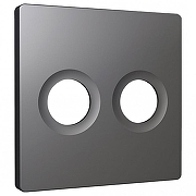 Накладка для ТВ-розетки Ambrella Volt ALFA AP6633 цвет Антрацит