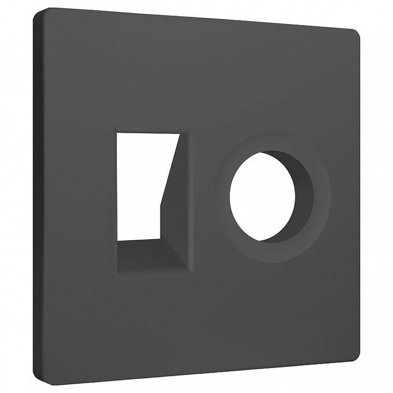 Накладка для ТВ-розетки и RJ-11 или RJ-45 Ambrella Volt ALFA AP9125 