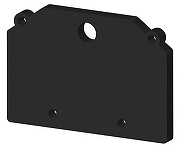 Заглушка для трека Aployt Magnetic track 48 APL.0184.00.05 цвет арматуры Черный