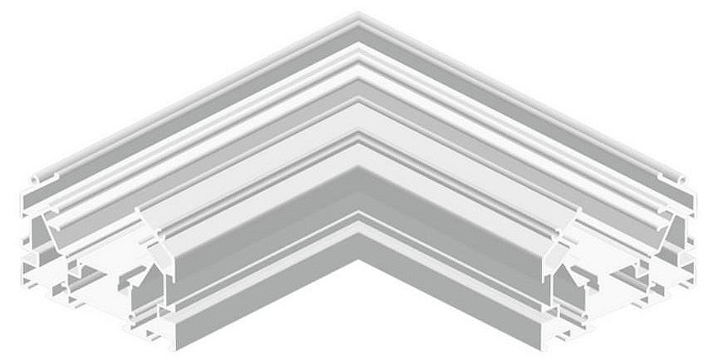 Соединитель угловой L-образный для треков встраиваемых Aployt Magnetic track 48 APL.0184.10.04 