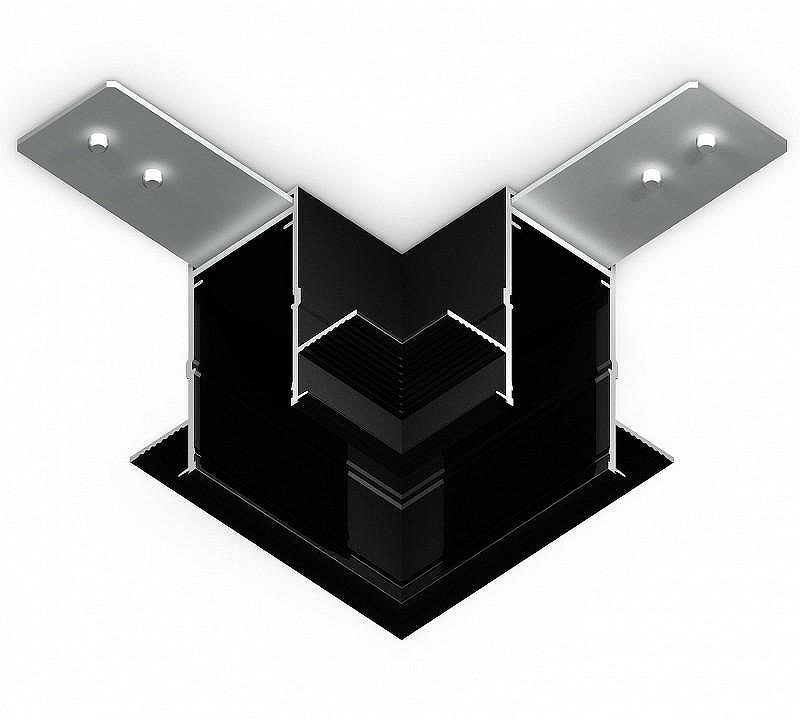 Соединитель угловой L-образный для треков встраиваемых Ambrella Light GL GL1040 