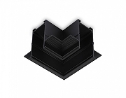 Соединитель угловой L-образный для треков встраиваемых Ambrella Light GL GL1040 цвет арматуры Черный-2