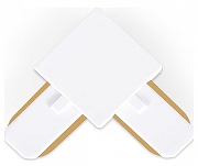 Соединитель угловой внутренний для треков накладных Ambrella Light GL GL7070 цвет арматуры Белый