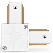 Соединитель угловой внутренний для треков накладных Ambrella Light GL GL7070 цвет арматуры Белый-3