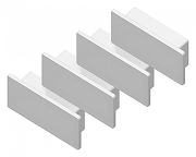 Набор заглушек для профиля Ambrella Light GP GP8400 цвет белый