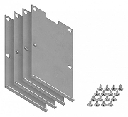 Набор заглушек для профиля Ambrella Light GP GP8500 цвет серебро