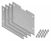 Набор заглушек для профиля Ambrella Light GP GP8550 цвет серебро
