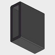 Заглушка для трека Italline IT010 IT010-4014 black цвет Черный