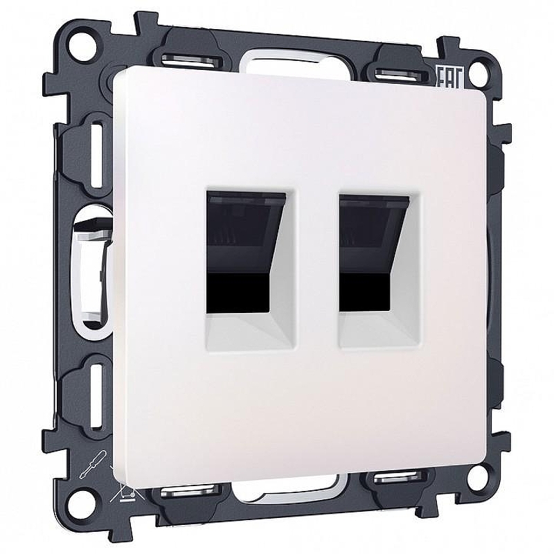 Розетка двойная Ethernet RJ-45 без рамки Ambrella Volt MA MA212110 