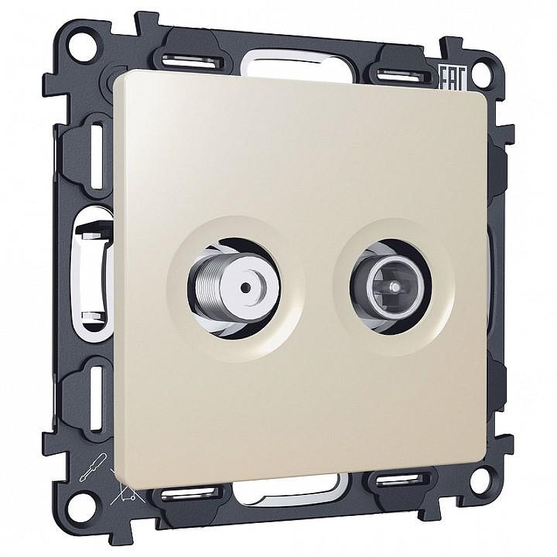 ТВ-розетка и SAT-розетка оконечная без рамки Ambrella Volt MA MA333310 