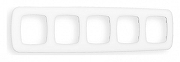 Рамка на 5 постов Ambrella Volt Ecta OF140125 цвет Белый