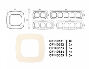 Рамка на 1 пост Ambrella Volt Ecta OF140331 цвет Бежевый-3