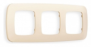 Рамка на 3 поста Ambrella Volt Ecta OF140333 цвет Бежевый