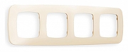 Рамка на 4 поста Ambrella Volt Ecta OF140334 цвет Бежевый
