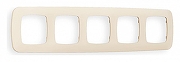 Рамка на 5 постов Ambrella Volt Ecta OF140335 цвет Бежевый