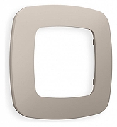 Рамка на 1 пост Ambrella Volt Ecta OF140361 цвет Бежевый, Серый