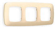 Рамка на 3 поста Ambrella Volt Ecta OF140603 цвет Бежевый
