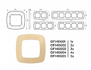 Рамка на 4 поста Ambrella Volt Ecta OF140604 цвет Бежевый-3