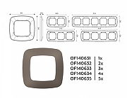 Рамка на 2 поста Ambrella Volt Ecta OF140632 цвет Бронза-3