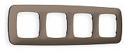 Рамка на 4 поста Ambrella Volt Ecta OF140634 цвет Бронза