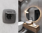 Рамка на 1 пост Ambrella Volt Ecta OF140651 цвет Антрацит-2