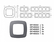 Рамка на 4 поста Ambrella Volt Ecta OF140654 цвет Антрацит-3