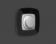 Рамка на 1 пост Ambrella Volt Radian Стекло натуральное OF350801 цвет Черный-2