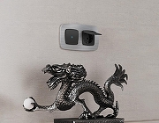 Рамка на 3 поста Ambrella Volt Radian Металл OF580103 цвет Серебро-3