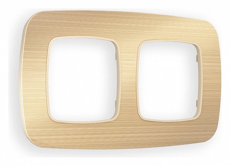 Рамка на 2 поста Ambrella Volt Radian Металл OF580302 