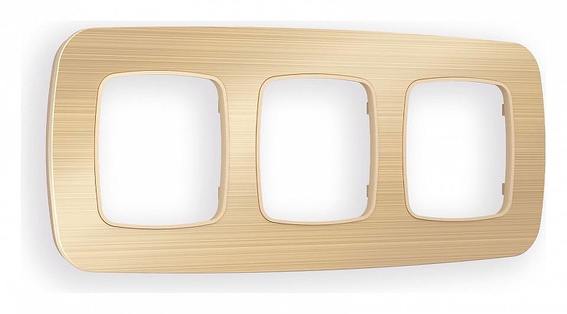 Рамка на 3 поста Ambrella Volt Radian Металл OF580303 