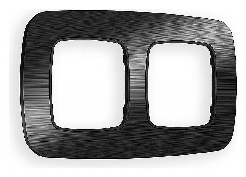 Рамка на 2 поста Ambrella Volt Radian Металл OF580502 