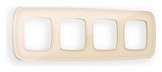 Рамка на 4 поста Ambrella Volt Coint OF640304 цвет Бежевый