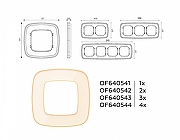 Рамка на 2 поста Ambrella Volt Coint OF640342 цвет Бежевый-3