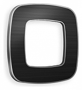 Рамка на 1 пост Ambrella Volt Coint OF640531 цвет Черный