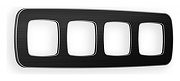 Рамка на 4 поста Ambrella Volt Coint OF640534 цвет Черный