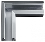 Соединитель угловой L-образный встраиваемый ST-Luce SKYLINE 48 ST003.199.04 цвет арматуры Серебро