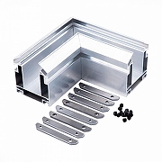 Соединитель угловой L-образный встраиваемый ST-Luce SKYLINE 48 ST003.199.04 цвет арматуры Серебро-1