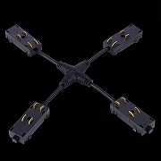 Соединитель X-образный для треков ST-Luce SKYLINE 220 ST015.422.20 цвет арматуры Черный-1