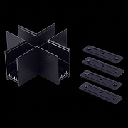 Соединитель X-образный для треков ST-Luce SKYLINE 220 ST015.422.21 цвет арматуры Черный-1