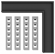 Соединитель угловой L-образный для треков встраиваемых ST-Luce SKYLINE 48 ST1007.449.12 цвет арматуры Черный-1