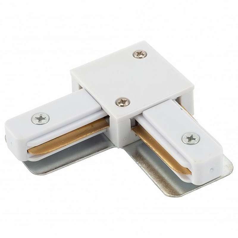 Соединитель угловой L-образный для треков встраиваемых Denkirs DK Track White TR1102-WH 