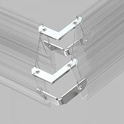 Крепление для трека Denkirs 0 TR2027-AL цвет арматуры Серебро-2