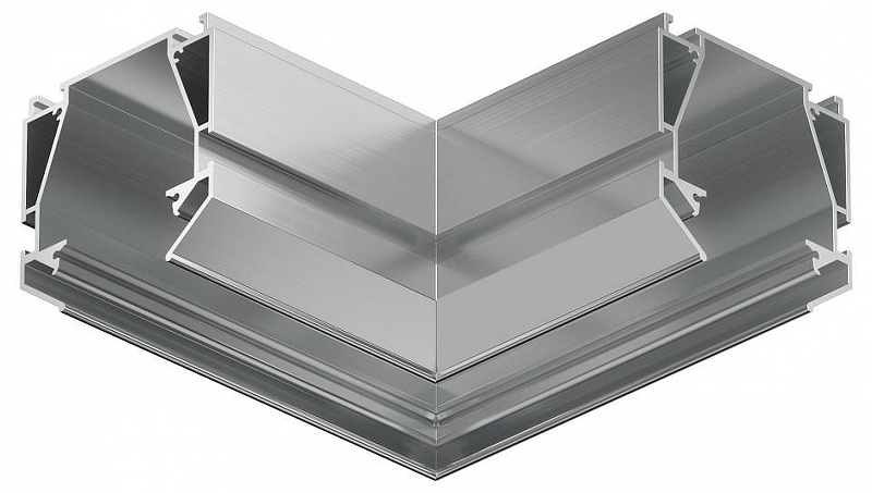 Соединитель угловой L-образный встраиваемый Denkirs SMART PROFI TR3046-AL 