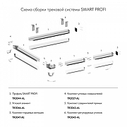 Заглушка для профиля Denkirs SMART PROFI TR3047-AL цвет черный-3