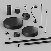 Крепление для трека Denkirs BELTY BASE TR5518-BK цвет арматуры Черный-3